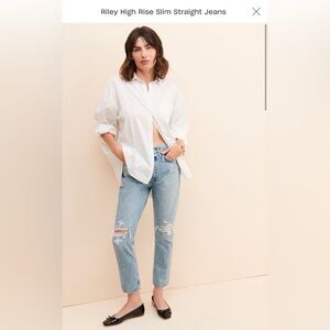 AGOLDE Riley High Rise Slim Straight Jeans